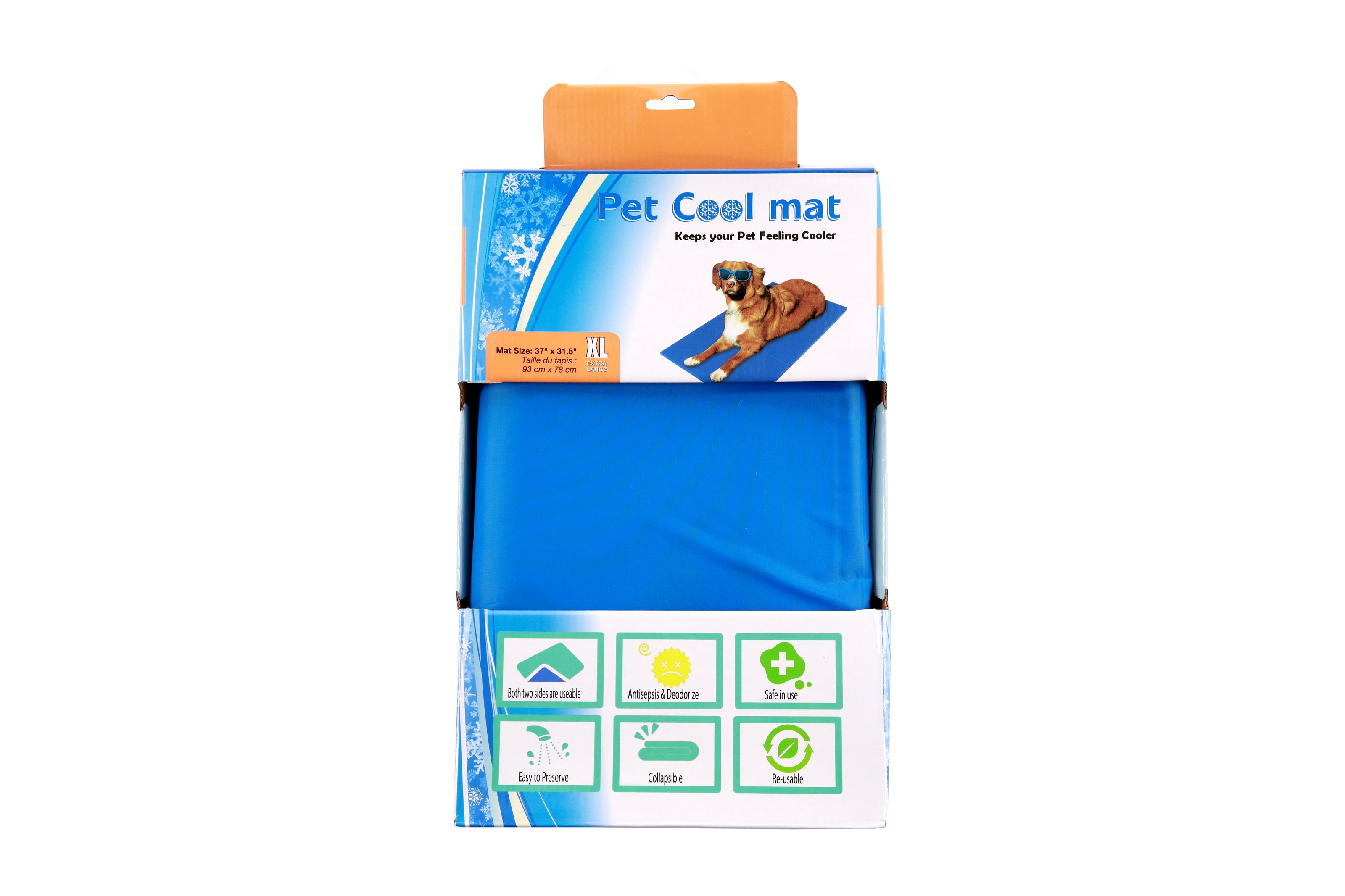 Килимок охолоджуючий для тварин Pet Cool mat (Синій), 81х96см (A33598-XXL)