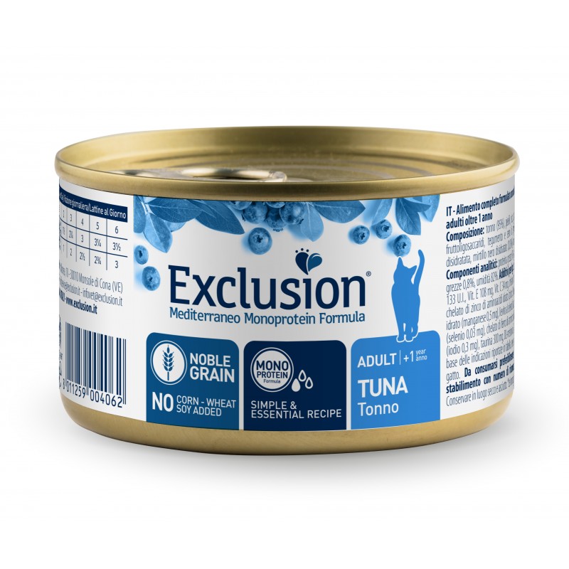 Консерва Exclusion Adult Tuna для дорослих котів з тунцем 85 г