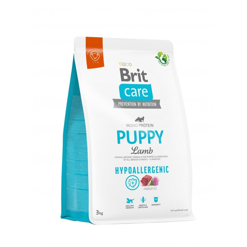 Корм для цуценят Brit Care Dog Hypoallergenic Puppy гіпоалергенний з ягням, 3 кг, фото 5