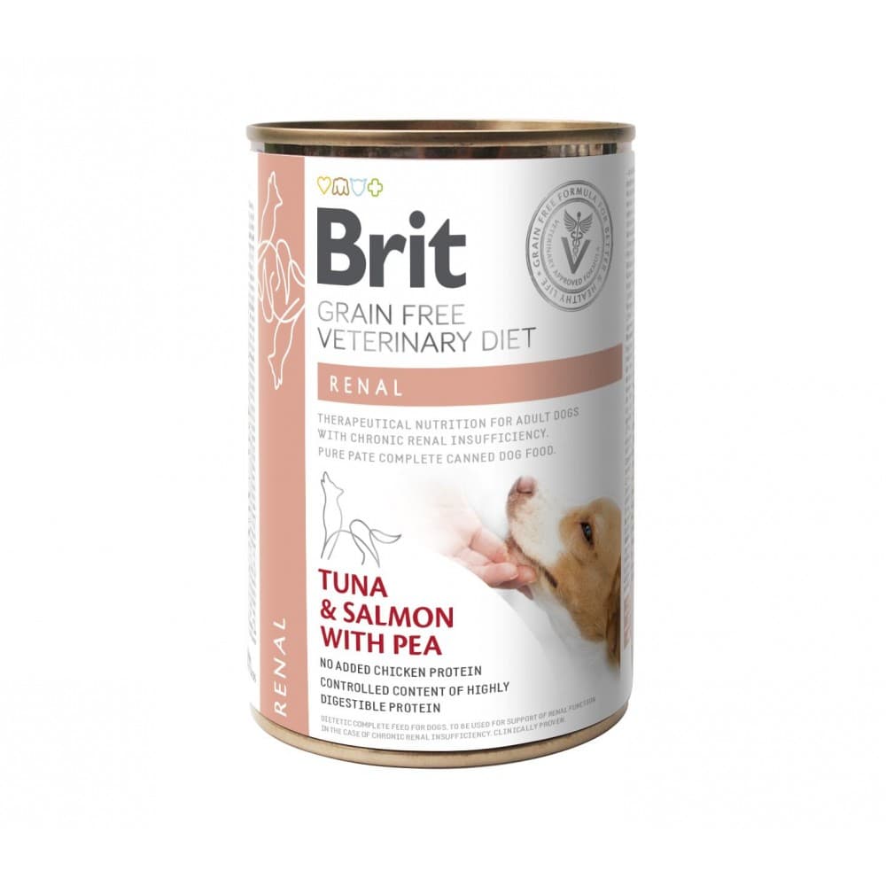 Корм Brit VetDiets консервований для собак з хронічною нирковою недостатністю Бріт Вет Даєтс Дог Ренал 400 г, фото 4