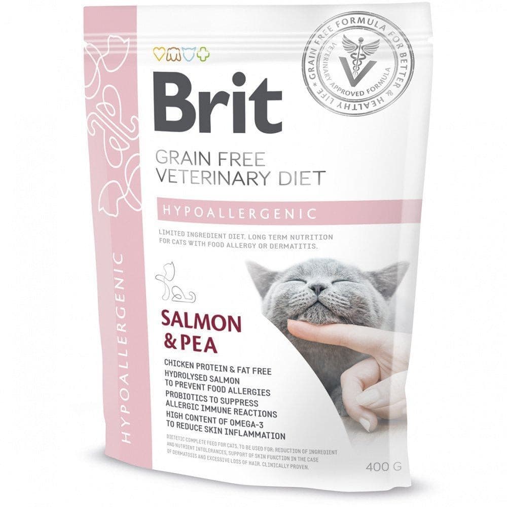 Brit GF Veterinary Diets Cat Hypoallergecnic для котів 400 g, фото 5
