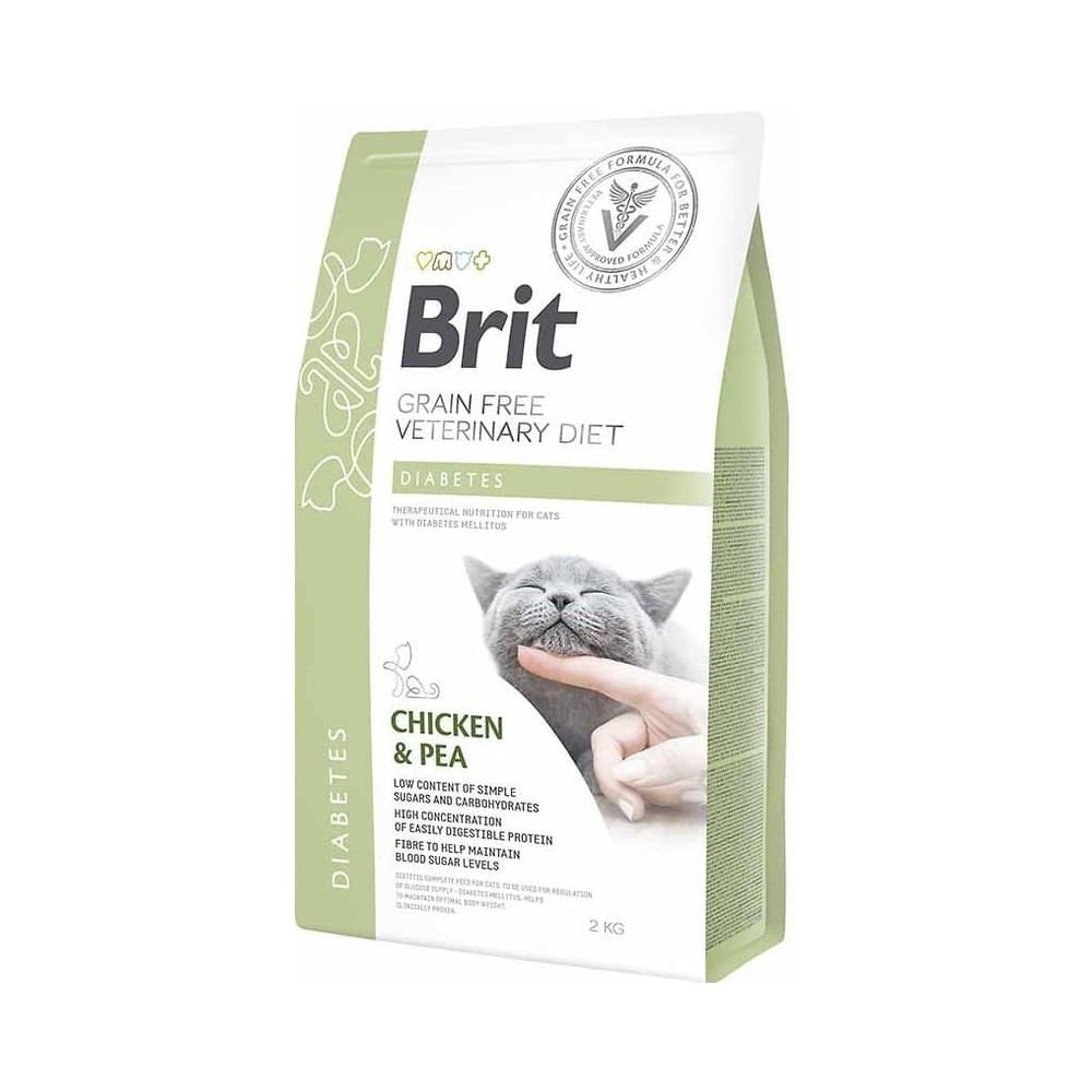 Brit GF Veterinary Diets Cat Diabets для котів 2 kg, фото 5