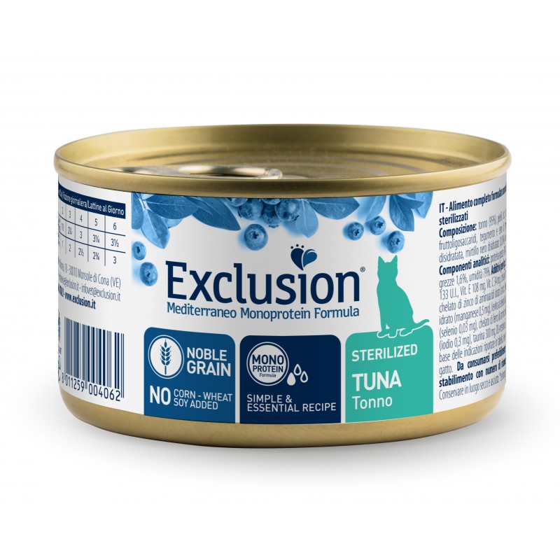 Консерва Exclusion Sterilized Tuna для стерилізованих котів з тунцем 85 г
