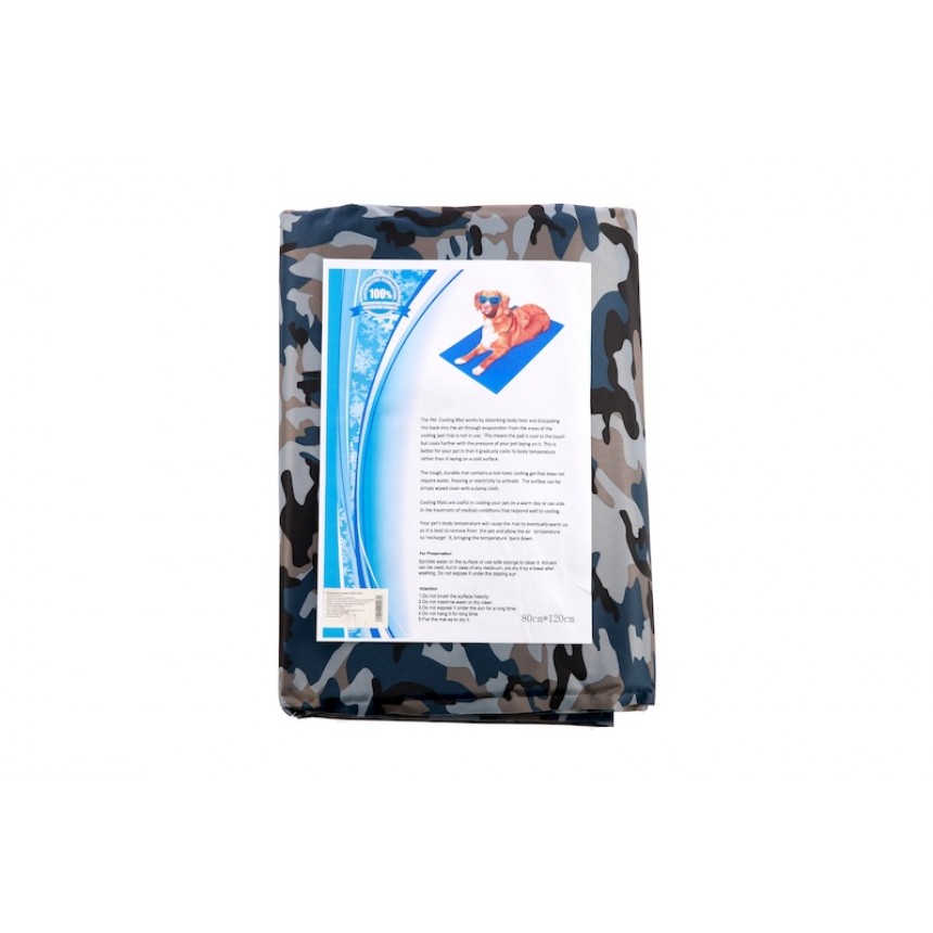 Килимок охолоджуючий для тварин Pet Cool mat (Синій басейн), 93х78см