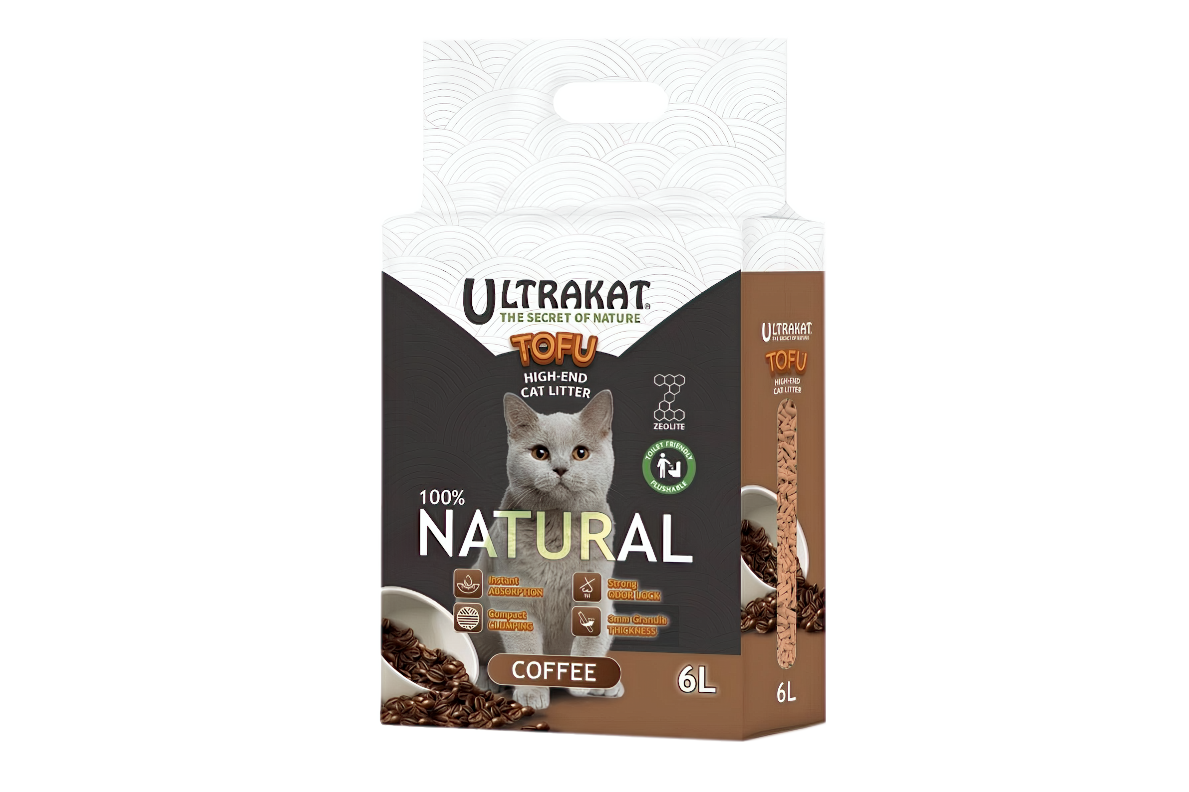 Соєвий наповнювач Ultrakat Tofu з ароматом квітів 3мм 6л/2.5кг