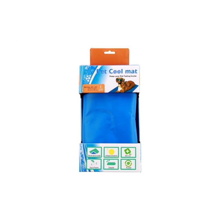 Килимок охолоджуючий для тварин Pet Cool mat (Синій), 90х50см