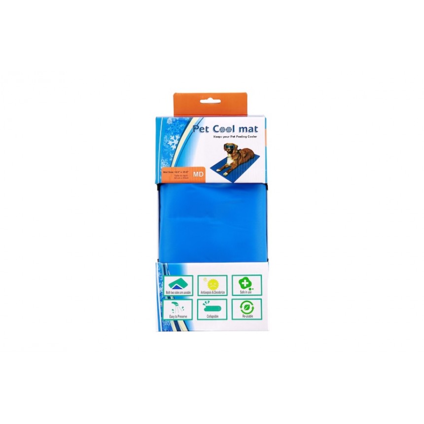 Килимок охолоджуючий для тварин Pet Cool mat (Синій), 50х65см