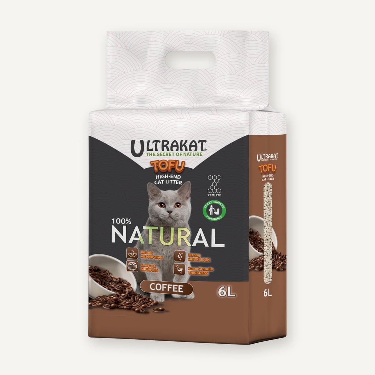 Соєвий наповнювач Ultrakat Tofu з ароматом кави 3мм 6л/2.5кг