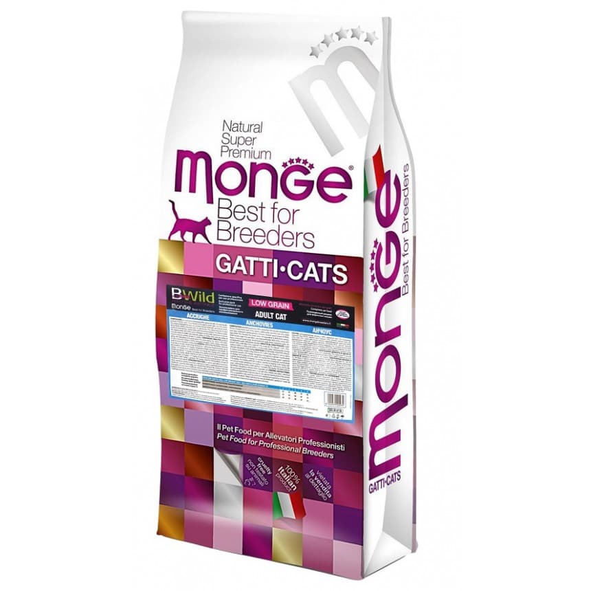 Сухий корм Monge Cat Bwild Low Grain анчоус 10 кг