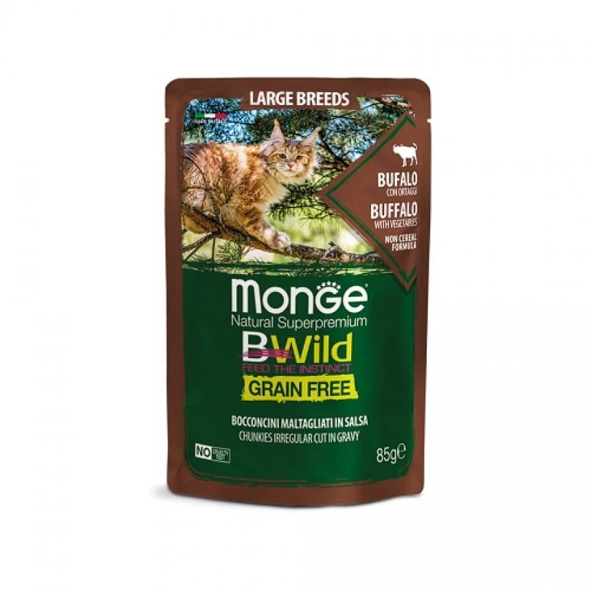 Monge Cat Bwild Grain Free Wet буйвол (для котів великих порід з 2-х місяців) (70012751)
