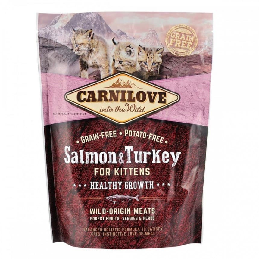 Carnilove Cat 0,4 kg Salmon & Turkey Kitten (для кошенят)