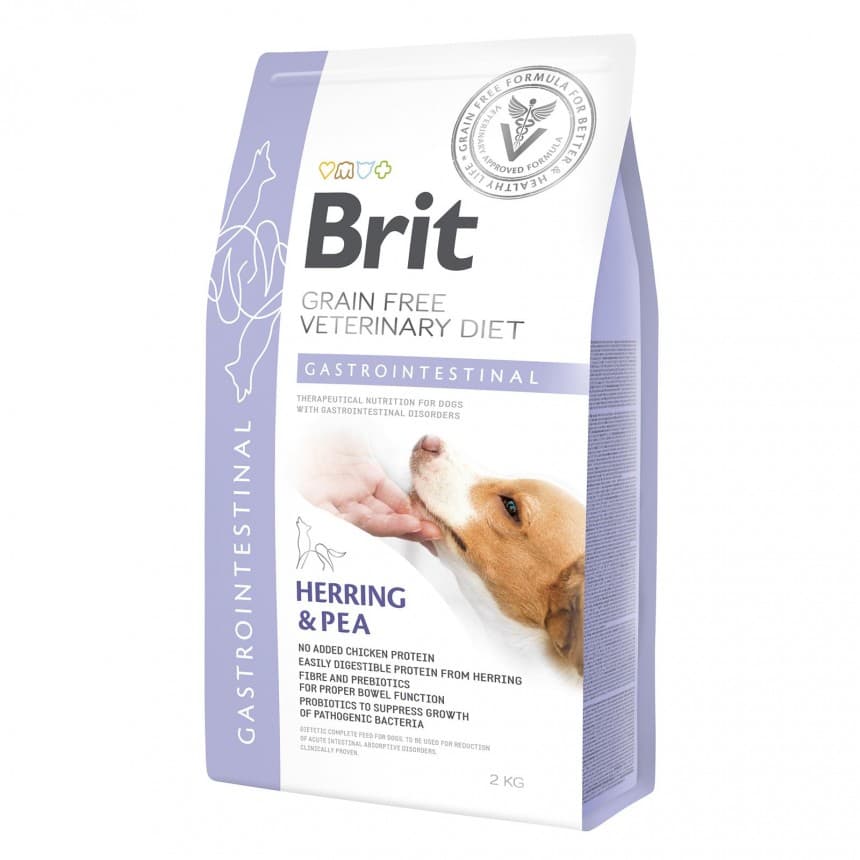 Brit GF VetDiets Dog Gastrointestinal 12 кг при порушеннях травлення з оселедцем, лососем, горохом