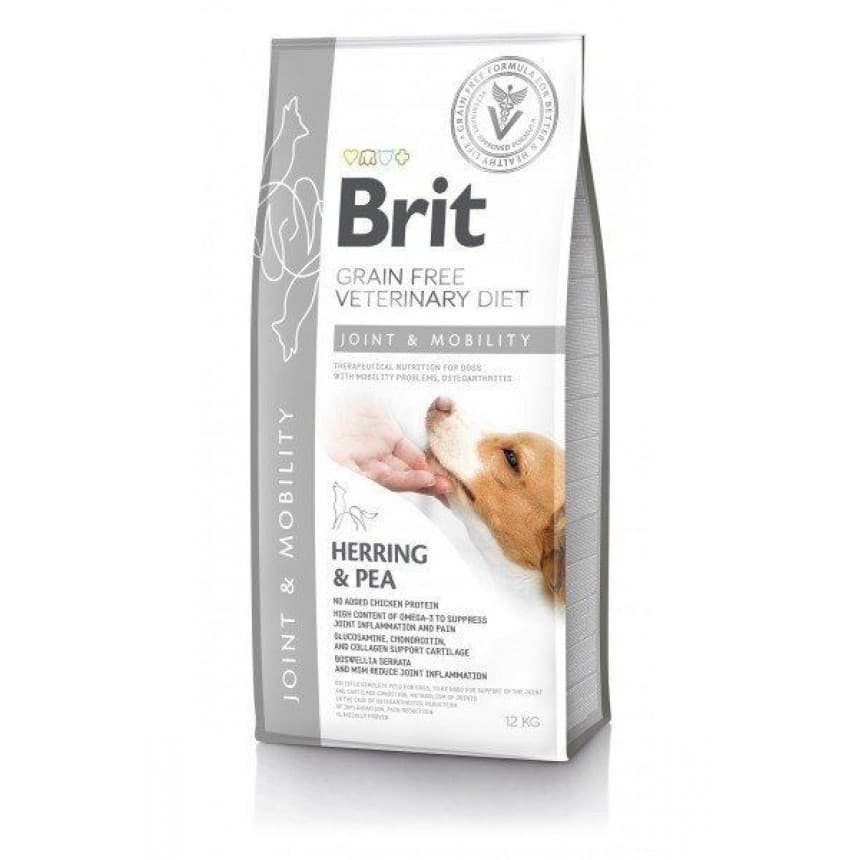 Brit GF VetDiets Dog Mobility 12 кг для суглобів, з лососем, горохом та гречкою
