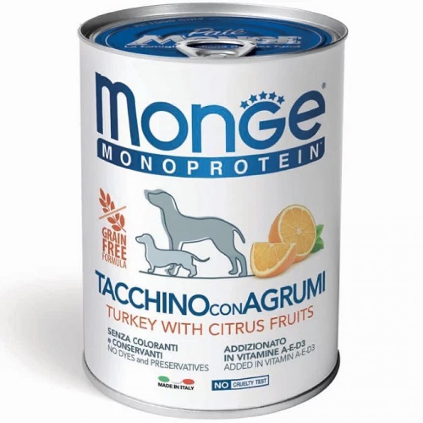 Monge Dog FRUIT MONOPROTEIN індичка с цитрусами