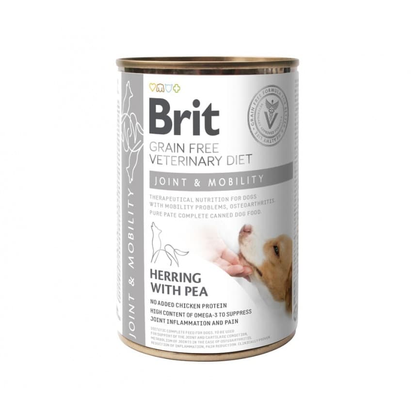 Вологий корм Brit VetDiets Joint & Mobility для підтримки здоров'я суглобів у собак, 400 г