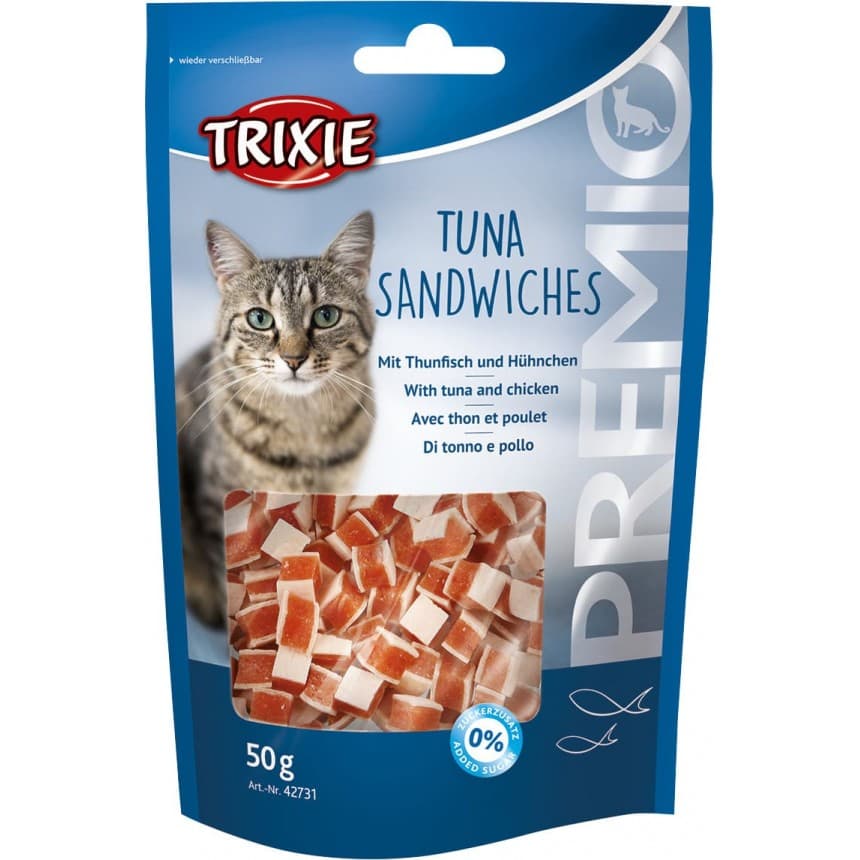 Ласощі для котів Trixie PREMIO Tuna Sandwiches 50 г (курка та риба)