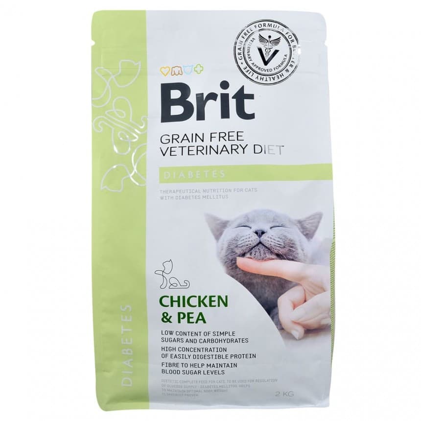 Brit GF Veterinary Diets Cat Diabets 2 kg
