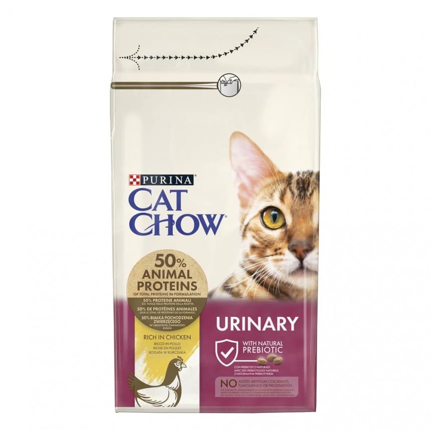 Сухий корм CAT CHOW Urinary для дорослих котів для підтримки здоров'я сечовивідної системи з куркою 1.5 кг
