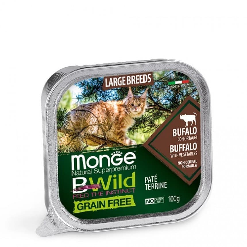 Monge Cat Bwild Grain Free Wet буйвол (для котів великих порід з 2-х місяців) (70012850)