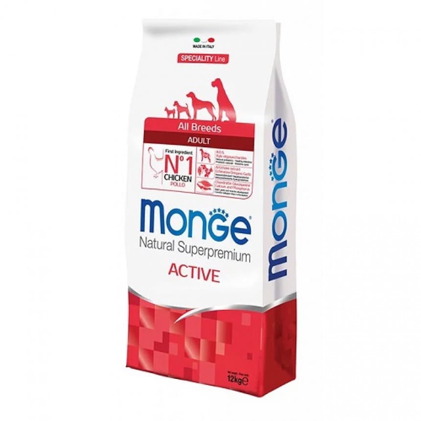 Сухий корм Monge Dog All breeds Adult Active 15 кг