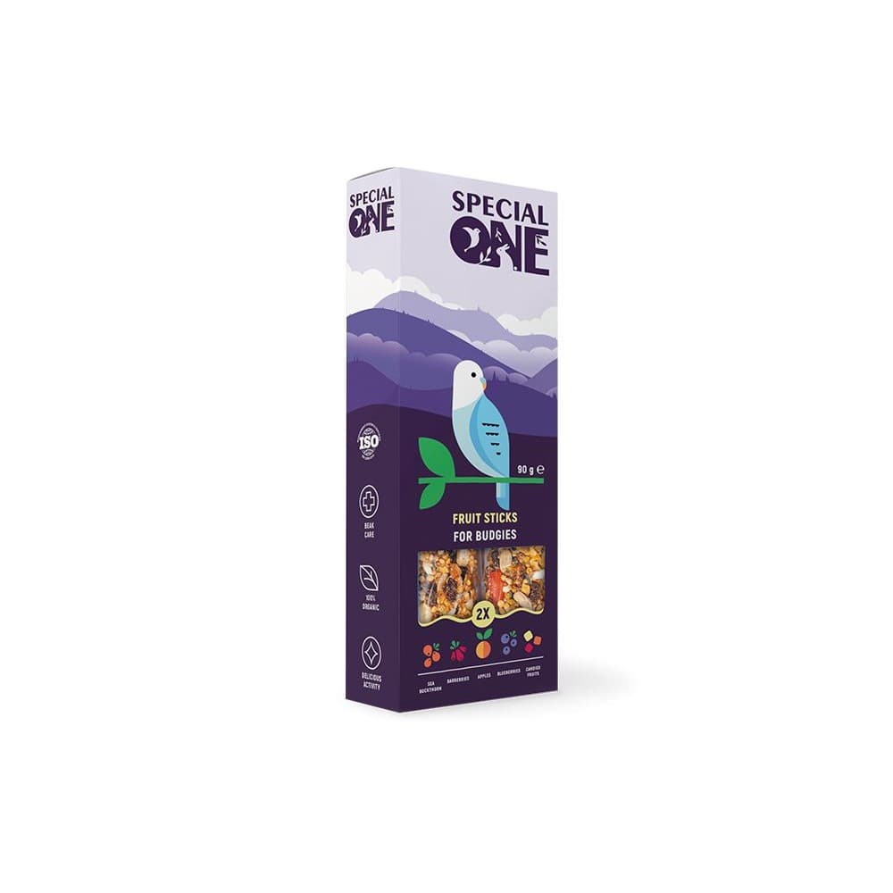 Палочки Special One Фруктови для хвилястих попугаев, 90г