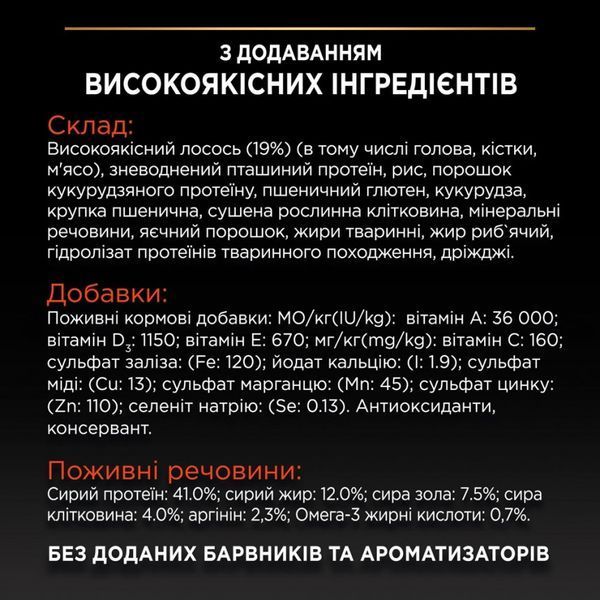 Сухий корм PRO PLAN Sterilised Adult 1+ Vital Functions для дорослих котів після стерилізації з лососем 1.5 кг 12527660 фото
