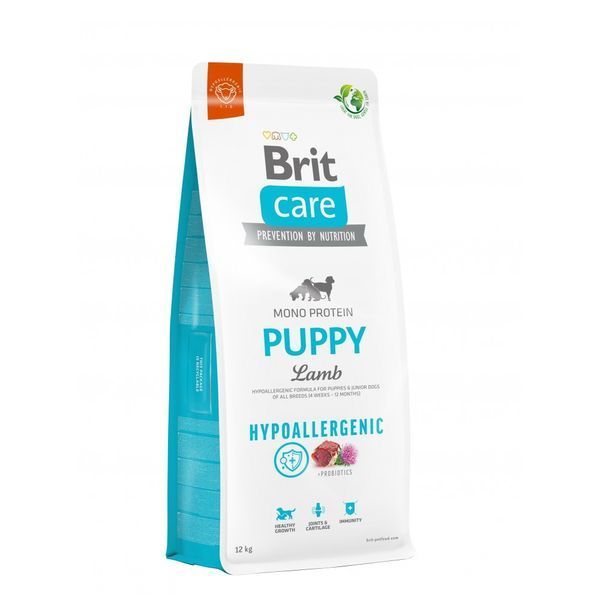 Сухий корм для цуценят Brit Care Dog Hypoallergenic Puppy гіпоалергенний з ягням, 12 кг 172213 фото