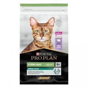Сухой корм PRO PLAN Sterilised Adult 1+ Renal Plus для взрослых кошек после стерилизации с индейкой 10 кг 12524323 фото