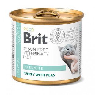 Влажный корм Brit VetDiets Struvite для котов, при лечении и для профилактики мочекаменной болезни, 200 г 100713/9863 фото