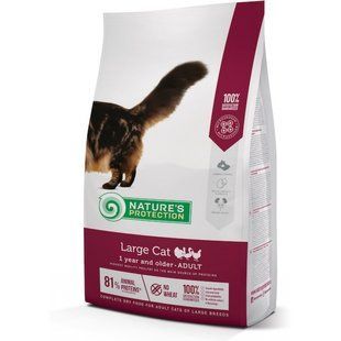 Сухий корм для дорослих котів великих порід Nature's Protection Large cat 18 кг NPB46051 фото