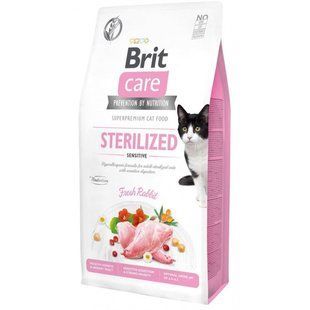 Сухой корм для стерилизованных кошек с чувствительным пищеварением Brit Care Cat GF Sterilized Sensitive, 0,4 кг 171291 фото