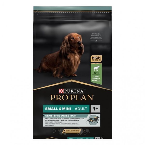 Сухой корм PRO PLAN Small&Mini Adult 1+ Sensitive Digestion для взрослых собак мелких пород с чувствительным пищеварением с ягненком 7 кг 12392234 фото
