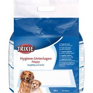 Пелёнки для собак Trixie 40 x 60 см, 50 шт. (целлюлоза) 23417 фото